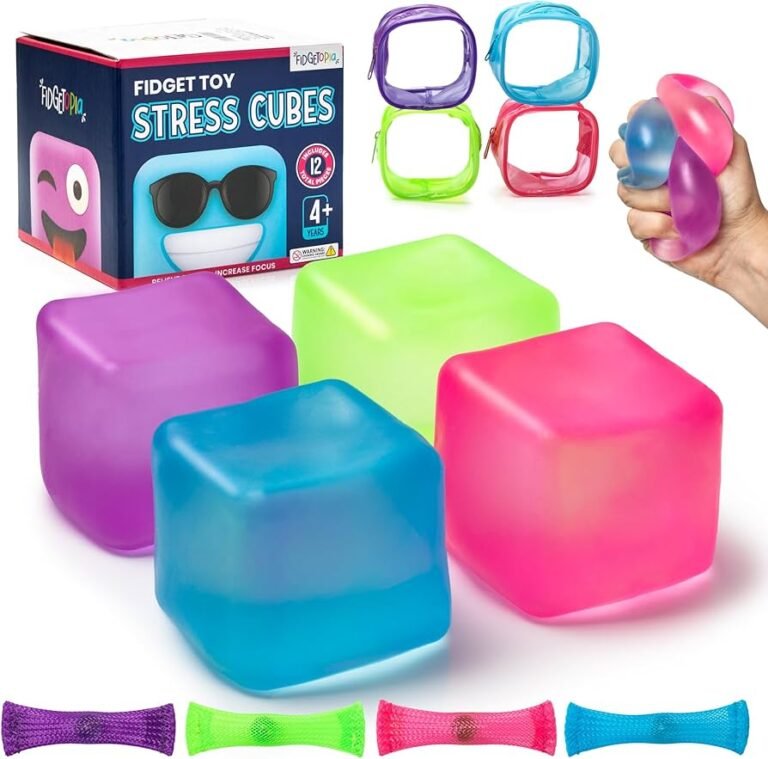4-Pack NeeDoh Nice Cube Set - Premium Stress Relief Collection