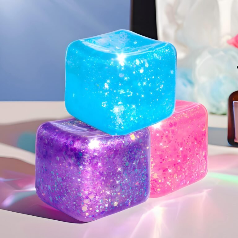 Glitter NeeDoh Nice Cube - Sparkly Sensory Fidget Toy