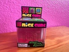 Red NeeDoh Nice Cube - Premium Stress Relief Fidget Cube