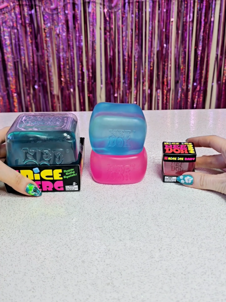 Clear NeeDoh Nice Cube: The Ultimate Transparent Sensory Fidget Toy